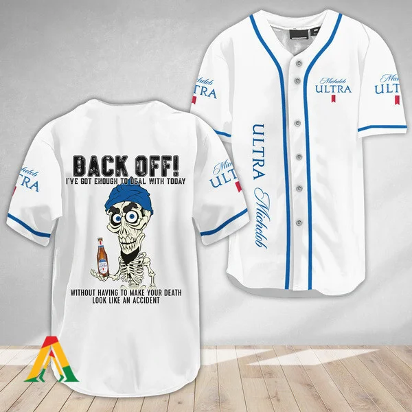 Achmed Back Off With Michelob Ultra Baseball Jersey Style8158