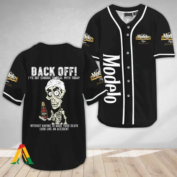 Achmed Back Off With Modelo Baseball Jersey Style4904