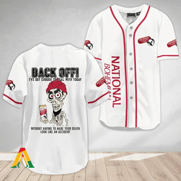 Achmed Back Off With National Bohemian Baseball Jersey Style1694