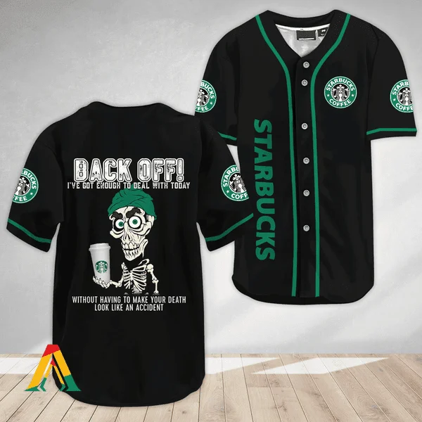 Achmed Back Off With Starbucks Baseball Jersey Style1684