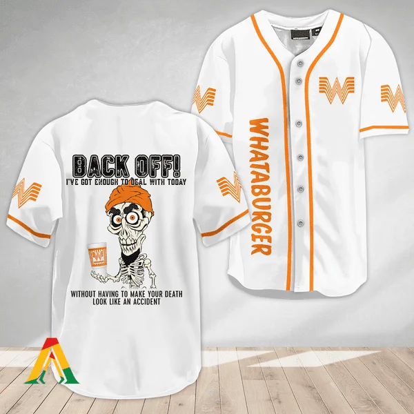 Achmed Back Off With Whataburger Baseball Jersey Style1128