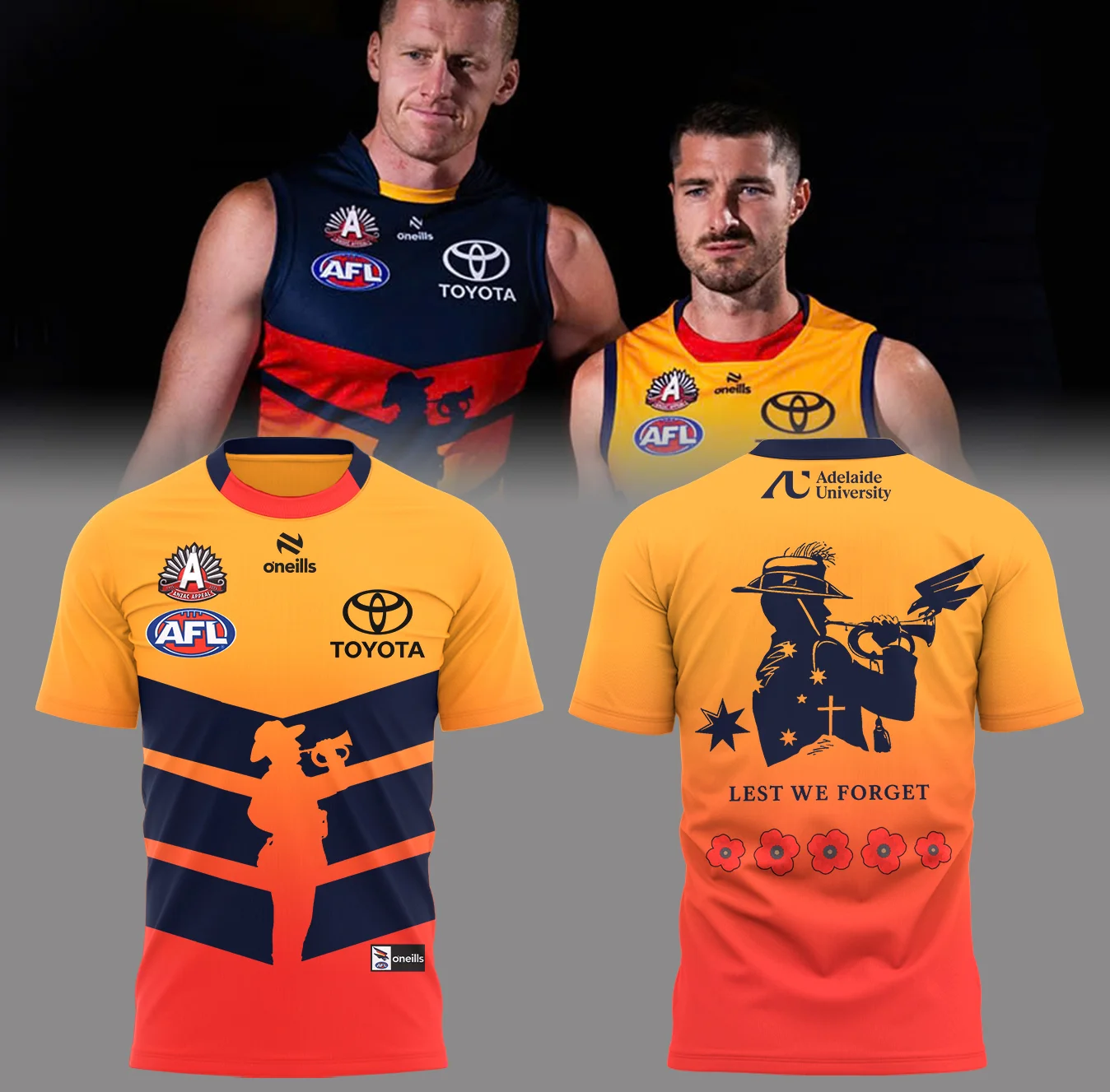 Adelaide Crows Anzac Day T-Shirt Best