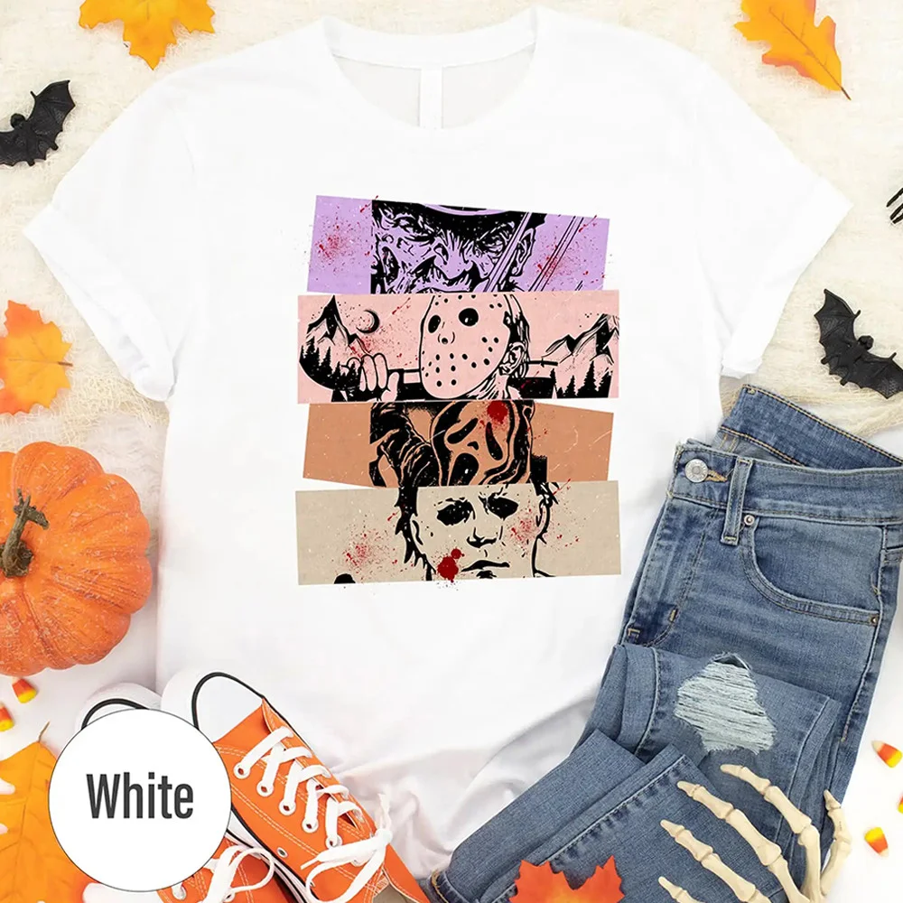 Aesthetic Killers Vibrant Halloween T-Shirt
