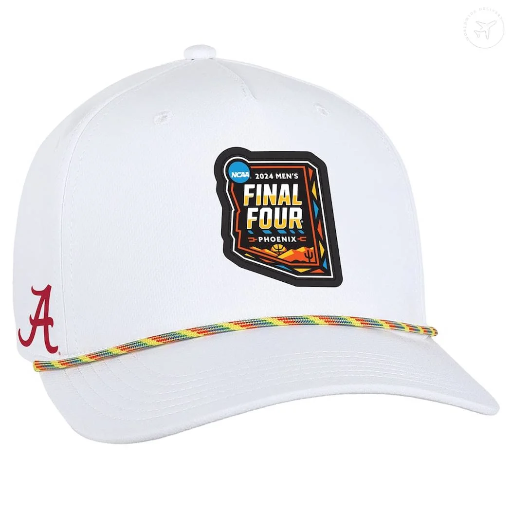 Alabama Crimson Tide 2024 NCAA Mens Basketball March Madness Final Four Regional Champions White Hat