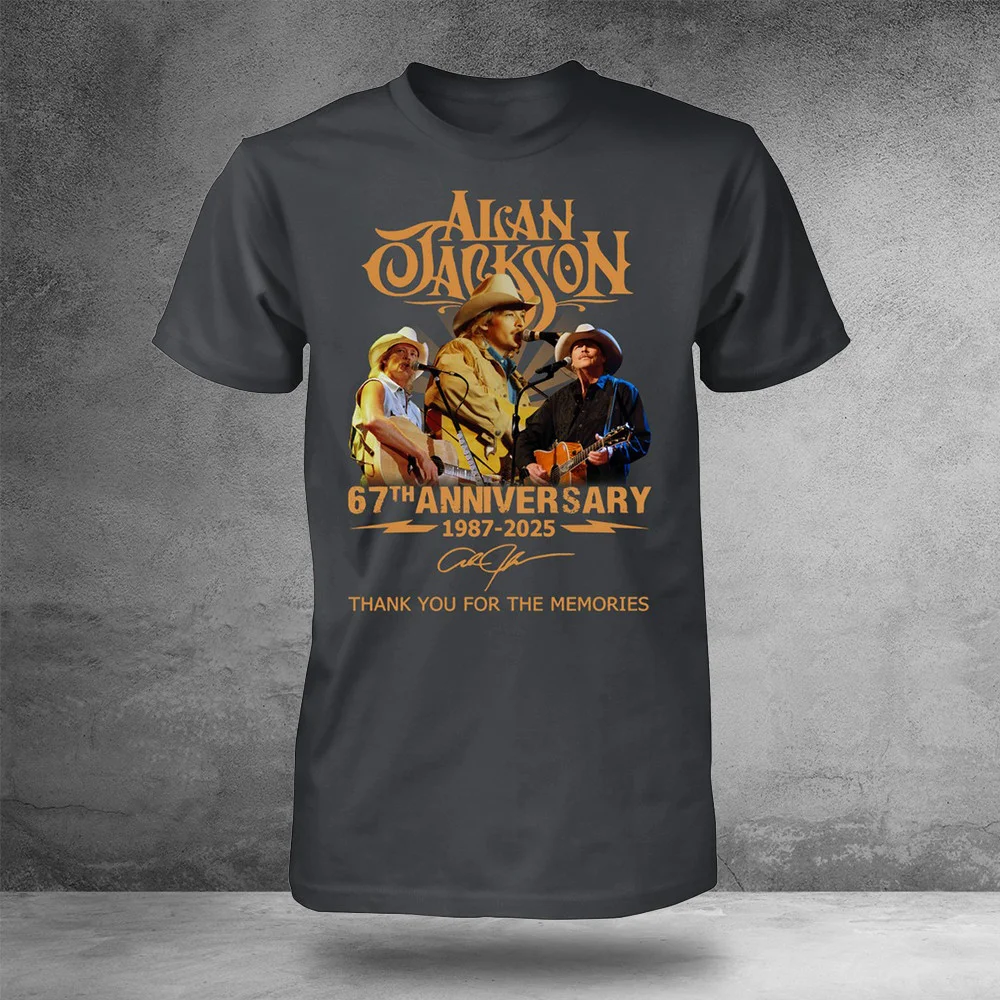 Alan Jackson 67th Anniversary 1987-2025 Thank You For The Memories T-Shirt