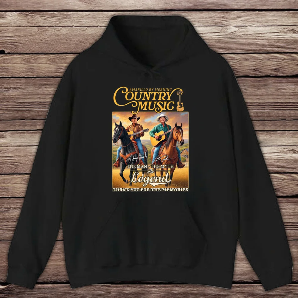 Alan Jackson And George Strait Hoodie The Man The Myth The Legend Thank You For The Memories