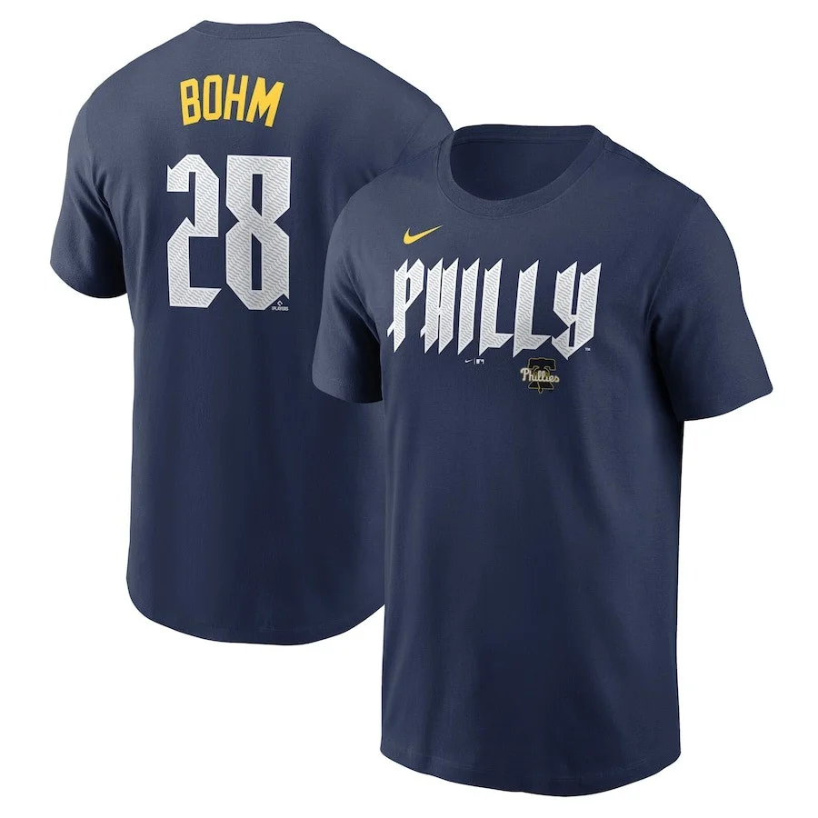 Alec Bohm Philadelphia Phillies City Connect T-Shirt Name And Number Shirt