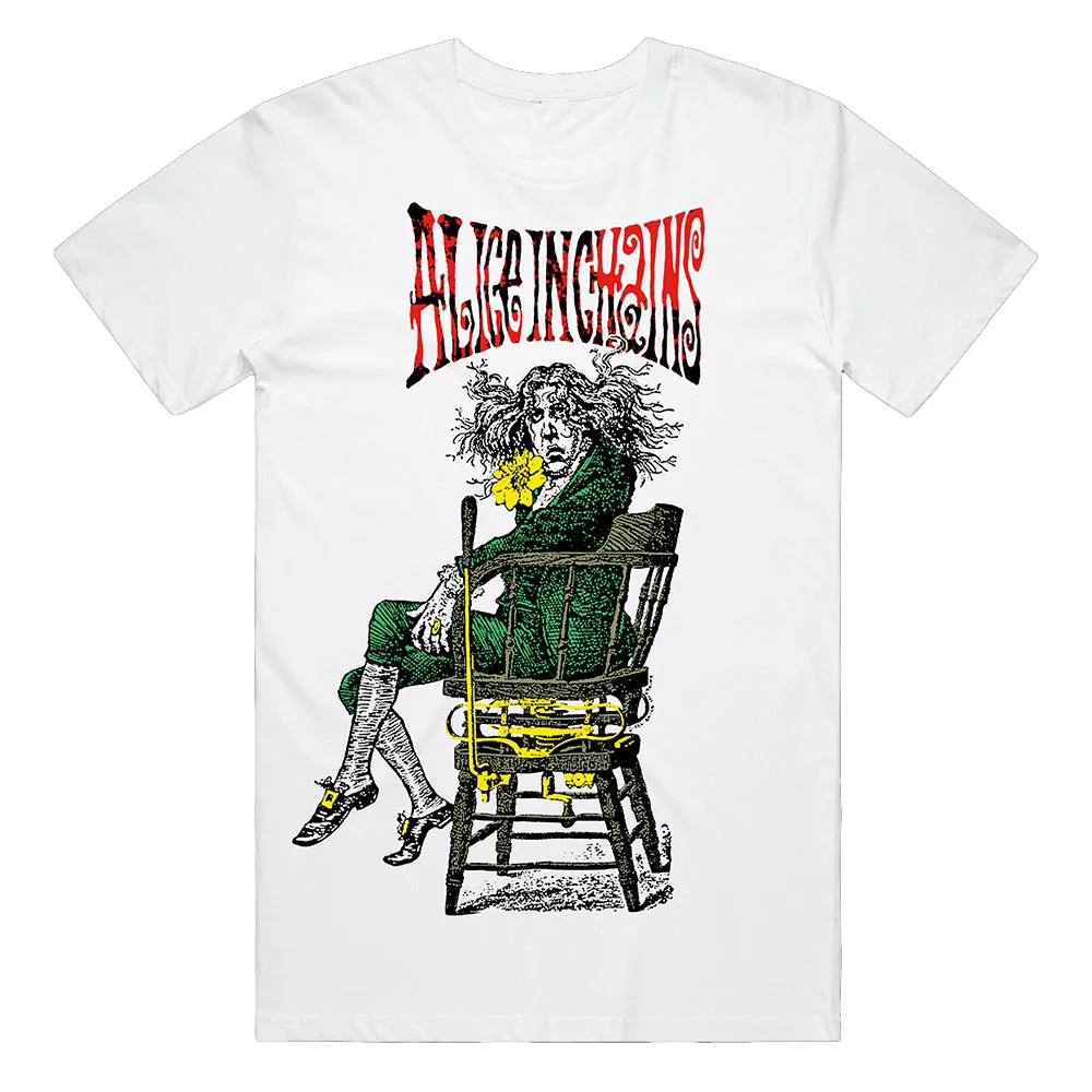 Alice In Chains Shirt Angry Chair White T-Shirt Music