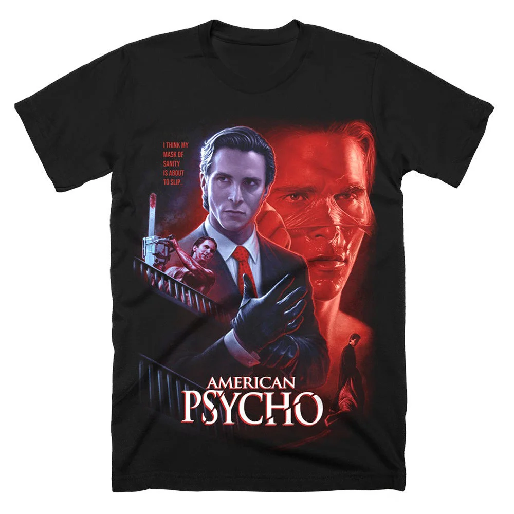 American Psycho About To Slip T-Shirt Merchandise Scary Horror Film Fan Apparel