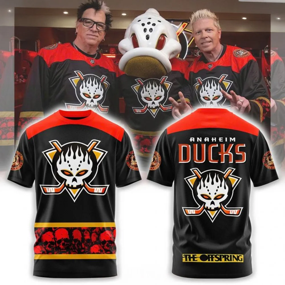 Anaheim Ducks x Offspring Special T-Shirt Unique Gifts For Hockey Fans