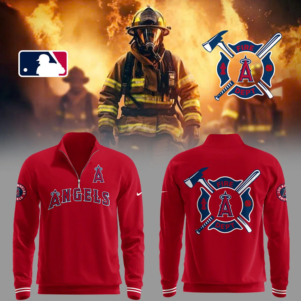 Angels x Firefighter Appreciation Night Zip Sweatshirt