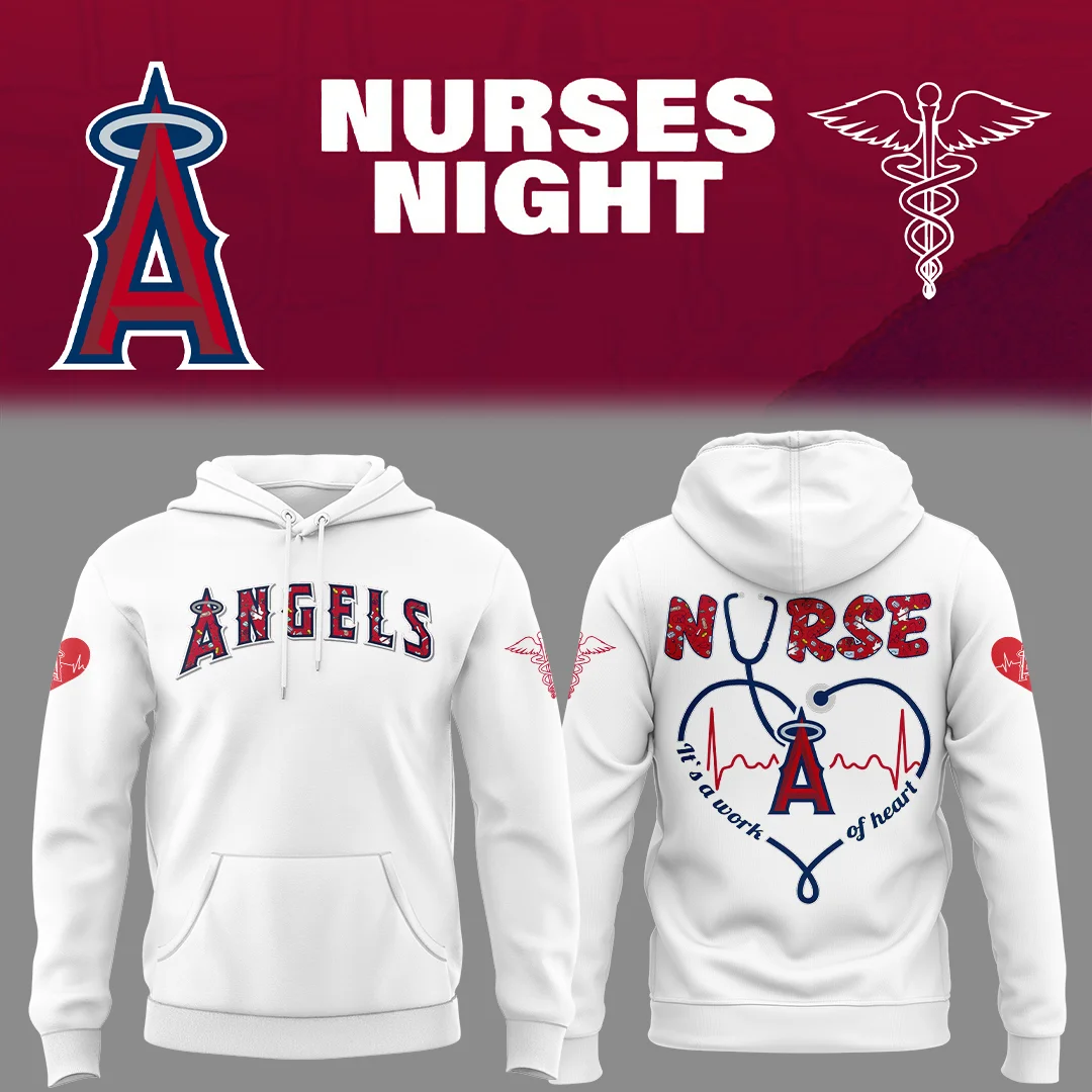 Angles Baseball Nurses Night Hoodie Baseball