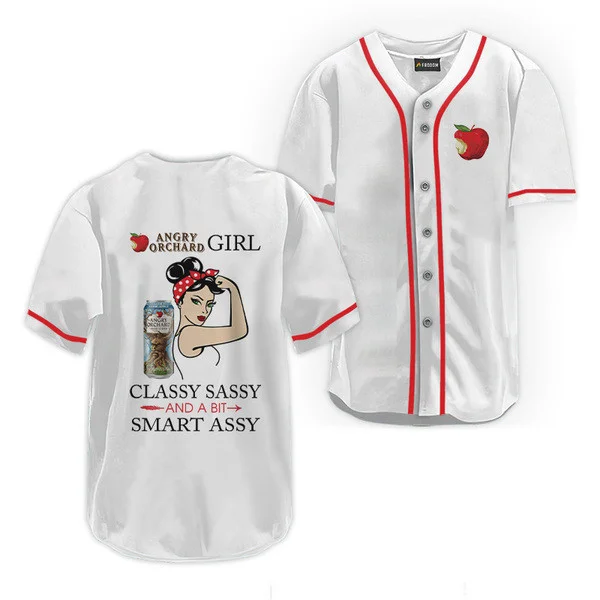 Angry Orchard Classy Sassy And A Bit Smart Assy Baseball Jersey Style9635