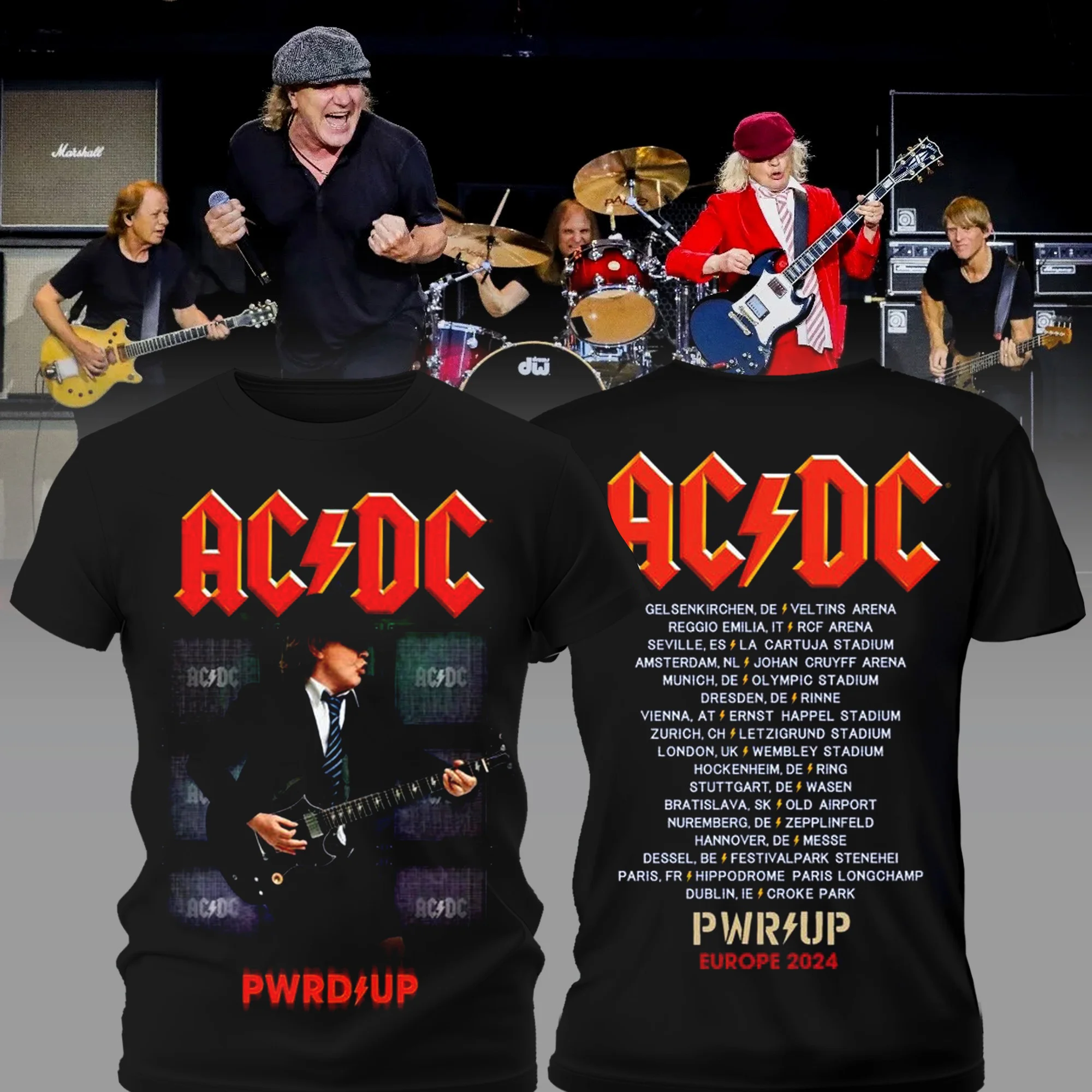 Angus PWR UP Tour T-Shirt Music Lovers