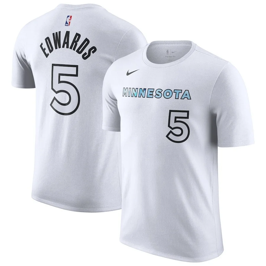 Anthony Edwards T-Shirt Minnesota Timberwolves Nike 2024 25 City Name And Number Fan Merch