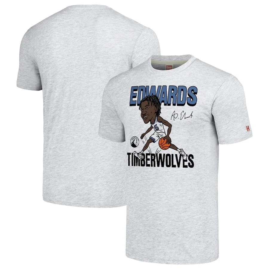 Anthony Edwards T-Shirtignature Minnesota Timberwolves Basketball