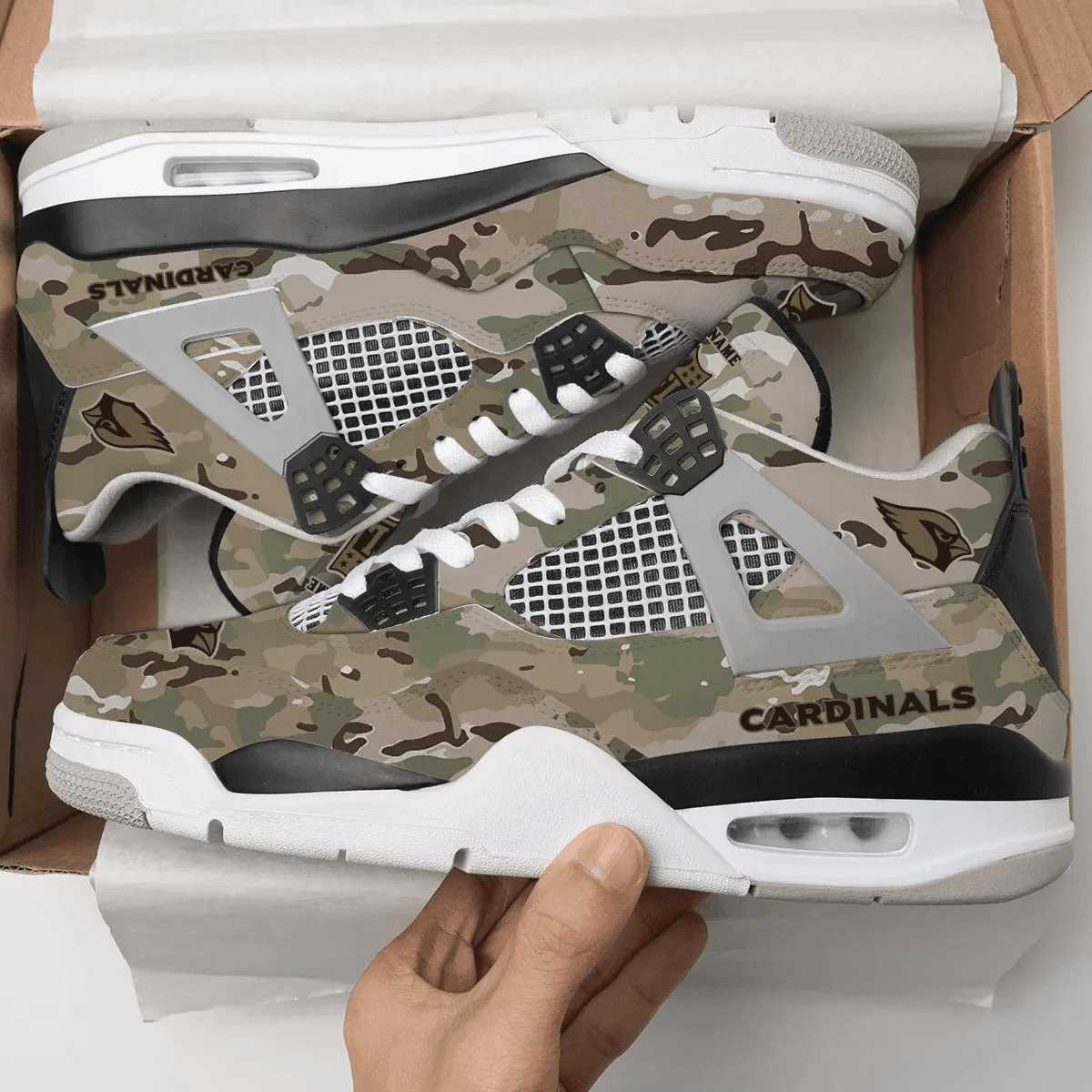Arizona Cardinals AJ4 Sneakers 3