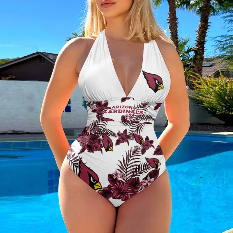 Arizona Cardinals Halter Neck One Piece Swimsuit St6856