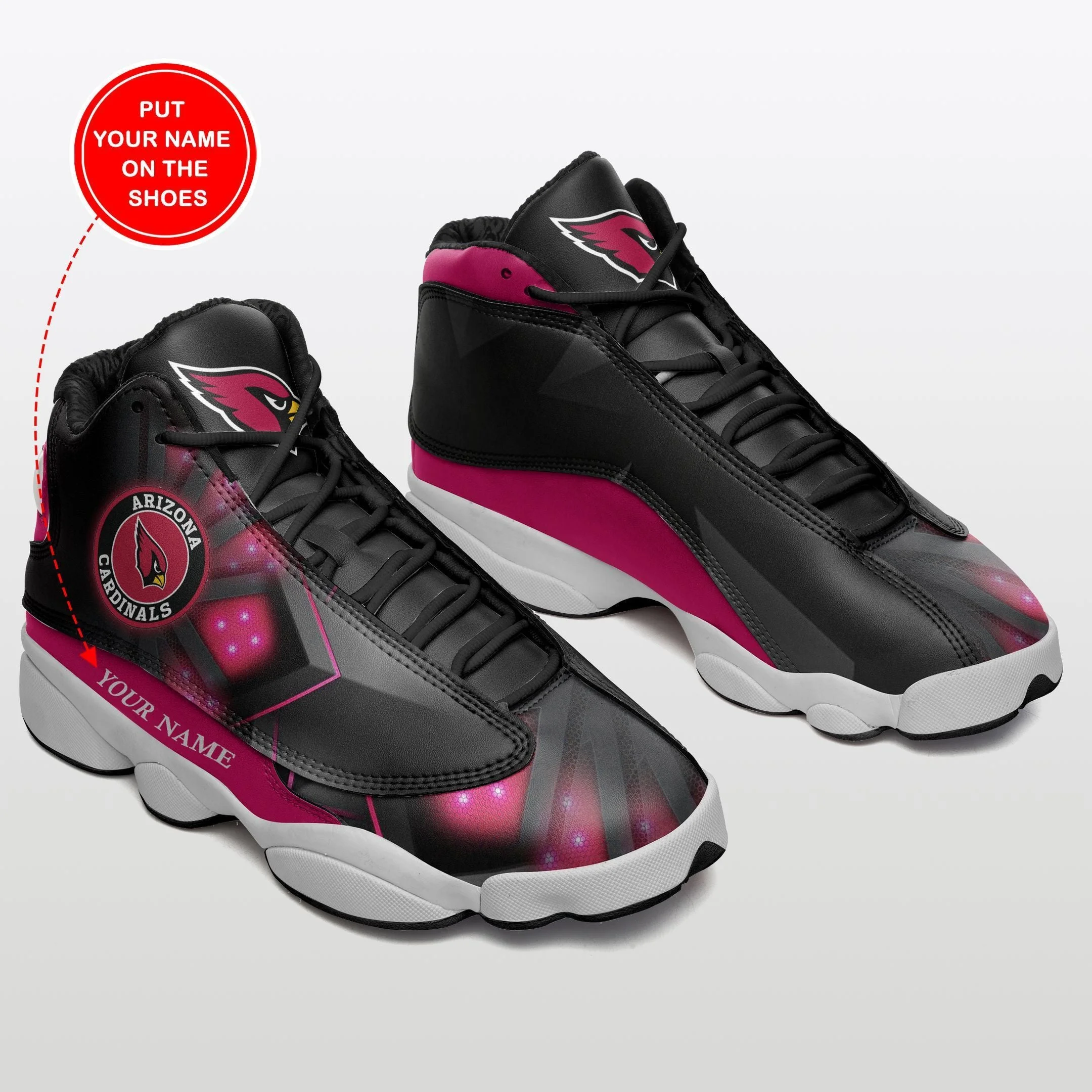 Arizona Cardinals NFL AJ13 Sneakers Shoes For Men And Women 5