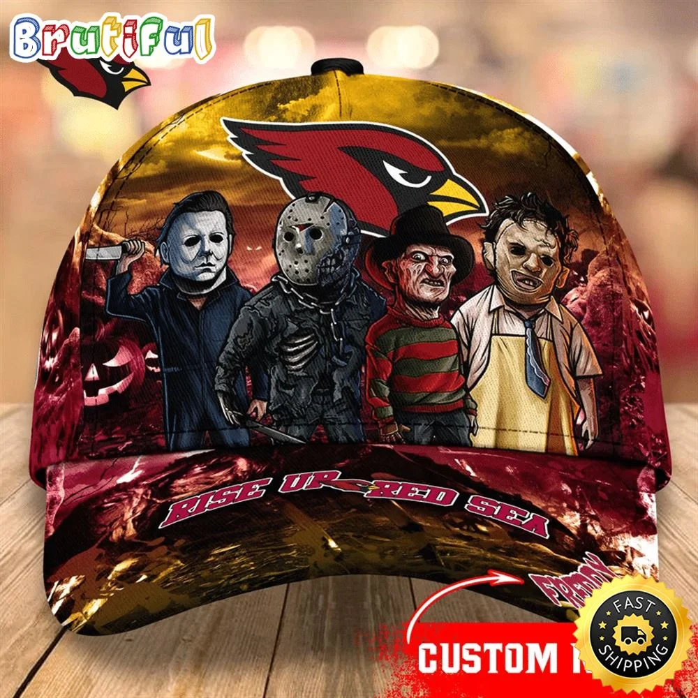 Arizona Cardinals Nfl Personalized Trending Cap Mixed Horror Movie Characters