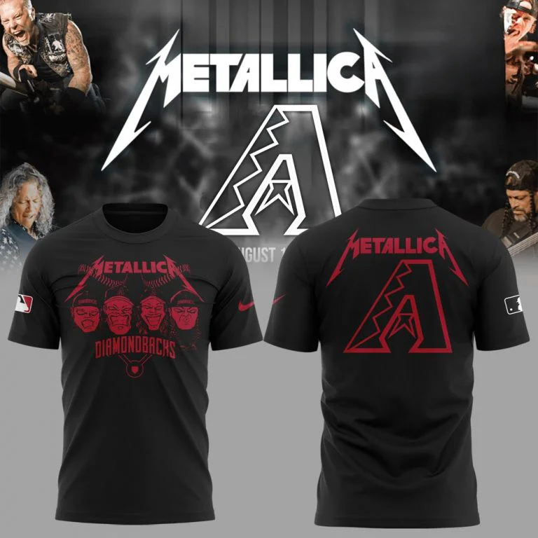 Arizona Diamondbacks Baseball Metallica Night Shirt 2025
