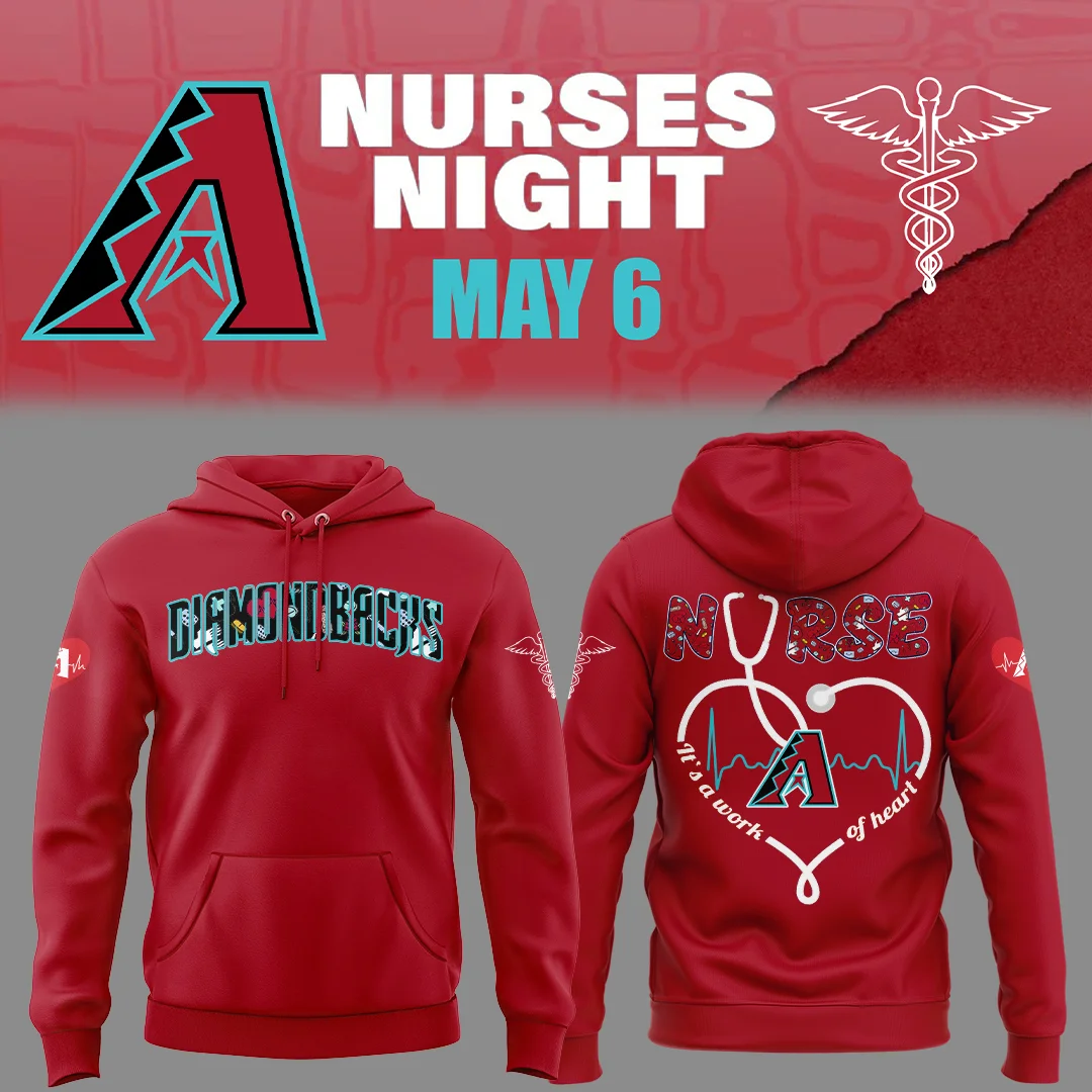 Arizona Diamondbacks Nurses Night Hoodie Baseball Gifts Ideas