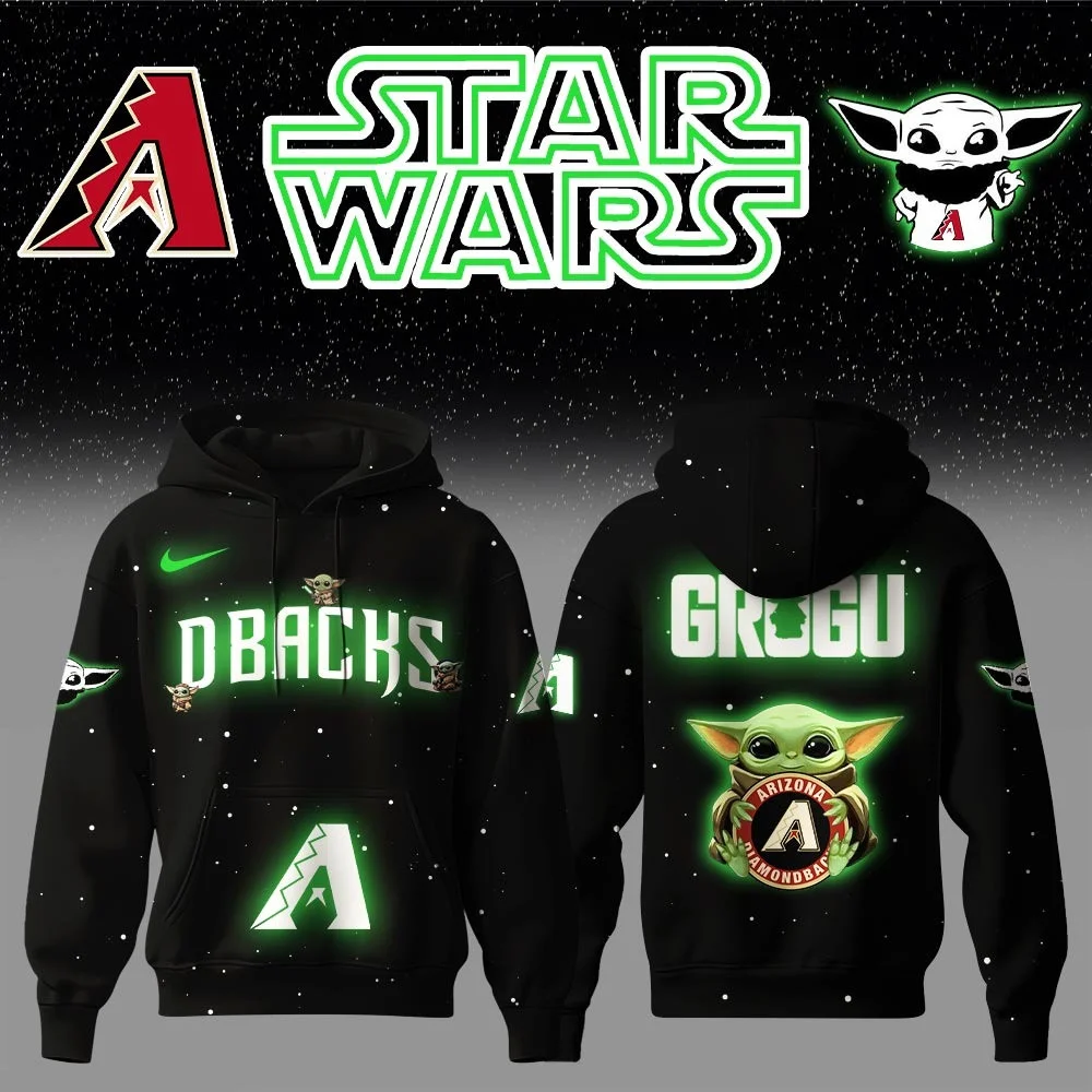 Arizona Diamondbacks x Star Wars Baby Yoda Game Night Hoodie NHL