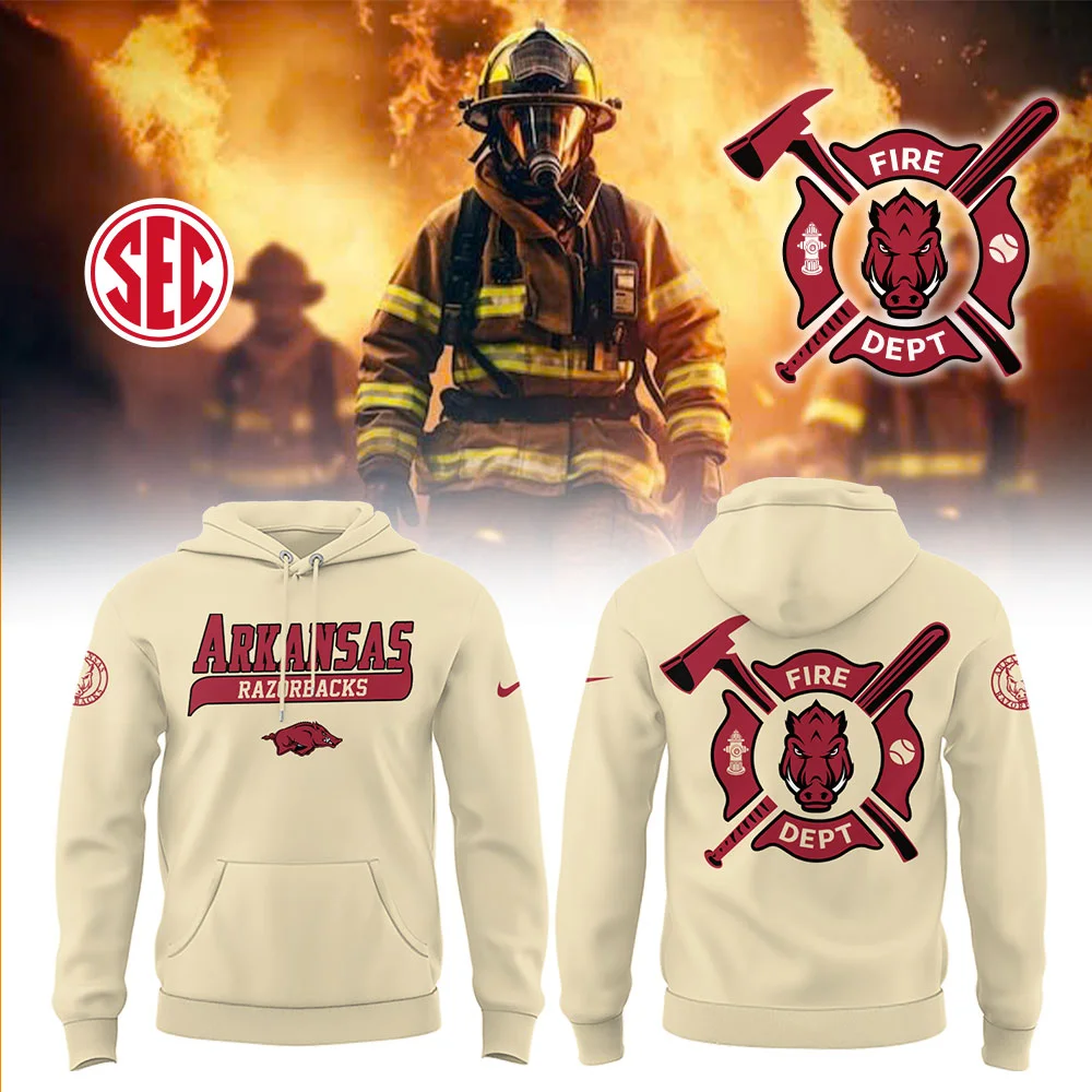 Arkansas Baseball x Firefighter Appreciation Night Hoodie
