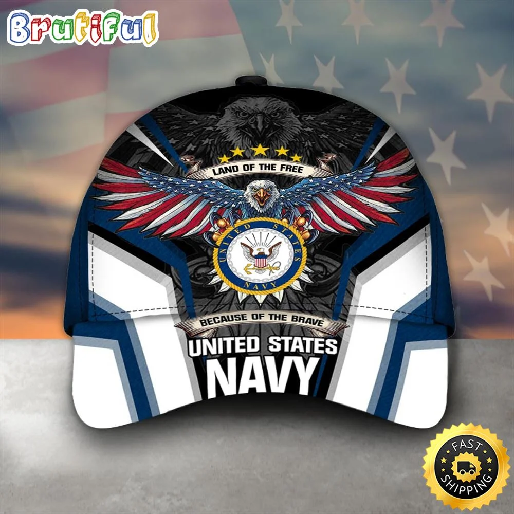 Armed Forces Usn Navy Military Veterans Day Eagle America Cap