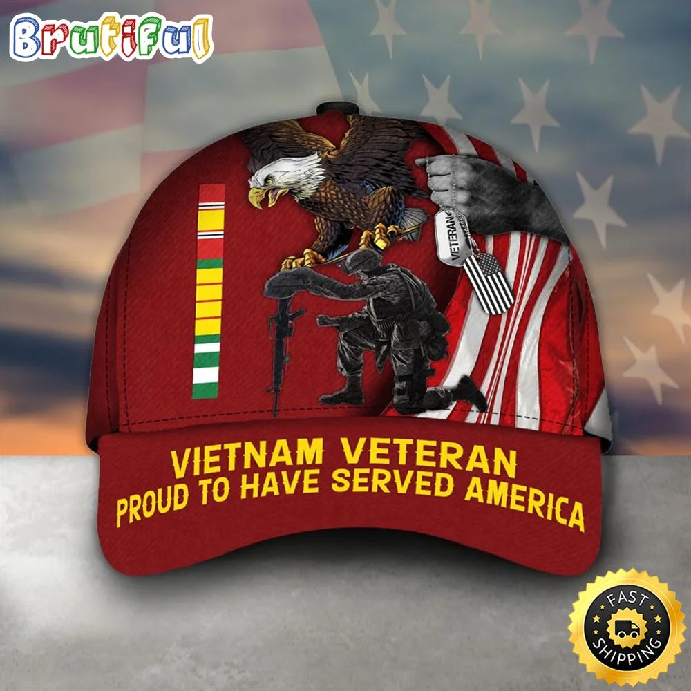 Armed Forces Vietnam Veteran America Vva Military Soldier Hat Cap
