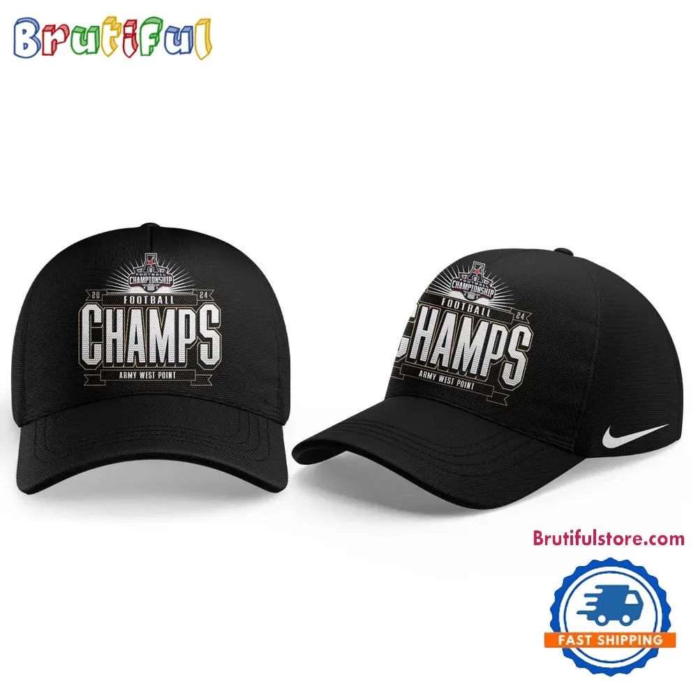 Army Black Knights 2024 AAC Conference Champions Team Graphics Cap