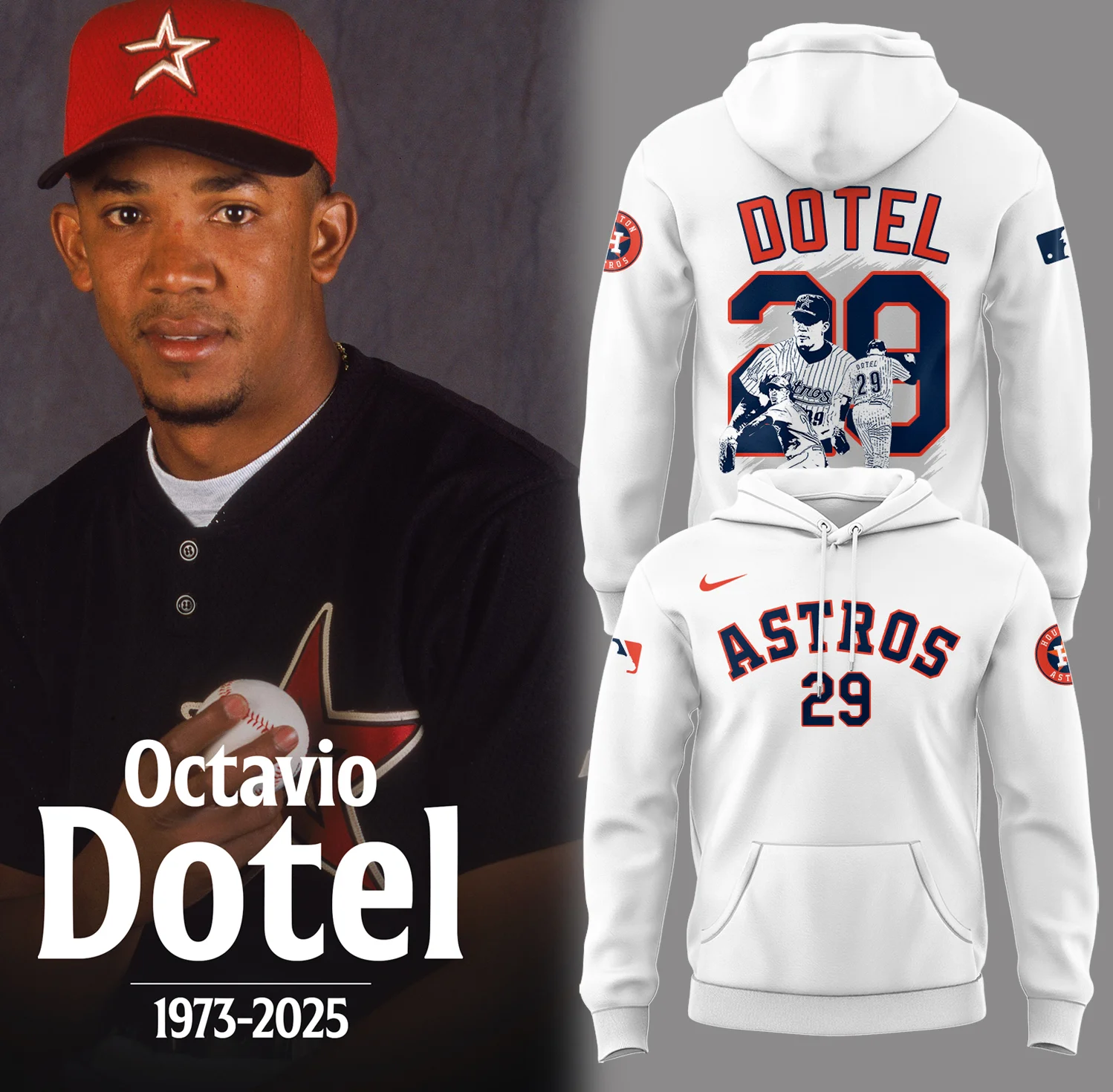 Astros Baseball 2025 Limited Rip Octavio Dotel Hoodie Unique Baseball Gifts