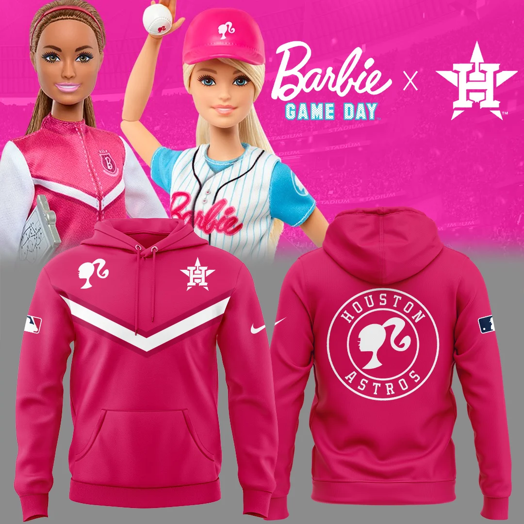 Astros Baseball Astros X Barbies 2025 Hoodie Gift For Baseball Lover