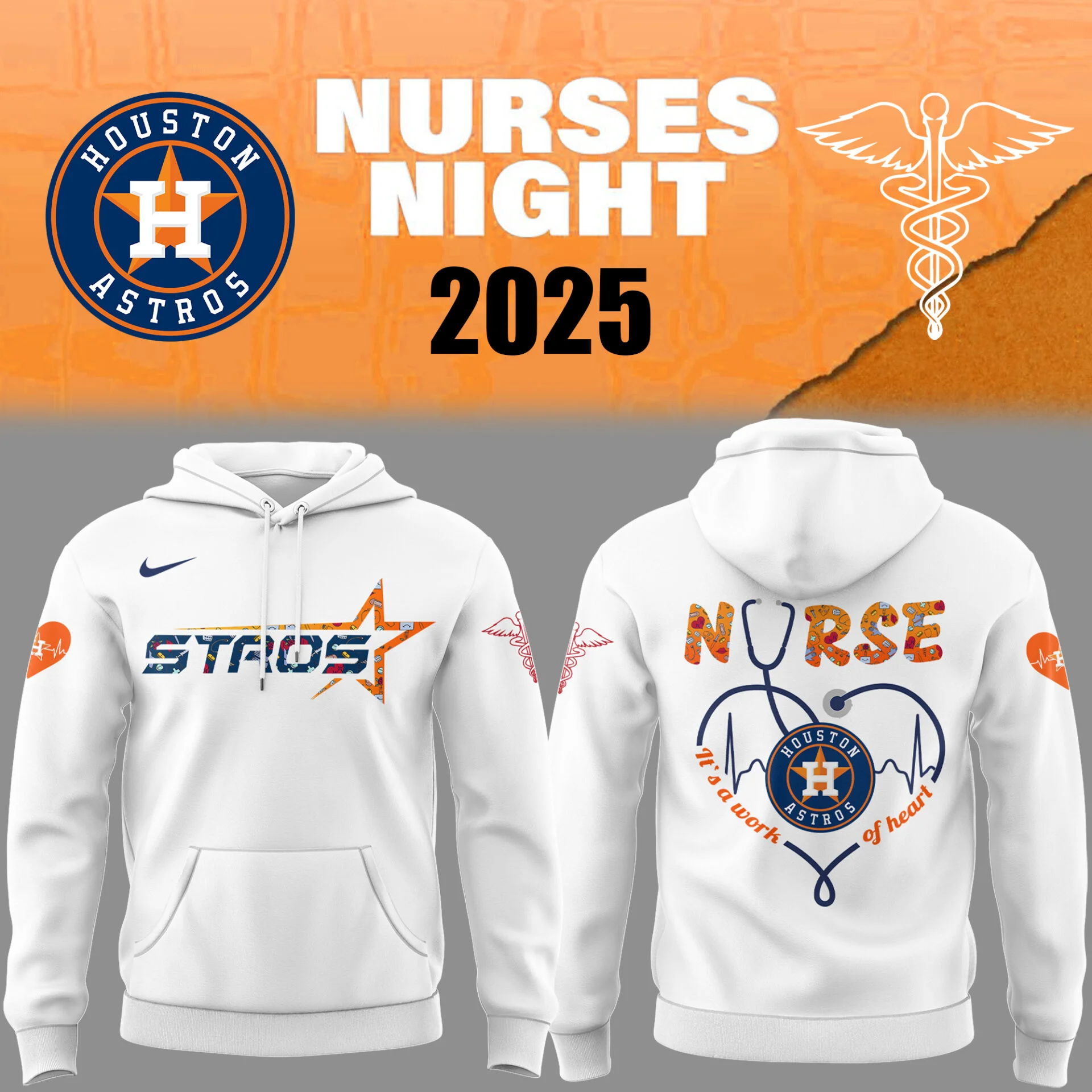 Astros Baseball Nurses Night Cc Hoodie Baseball