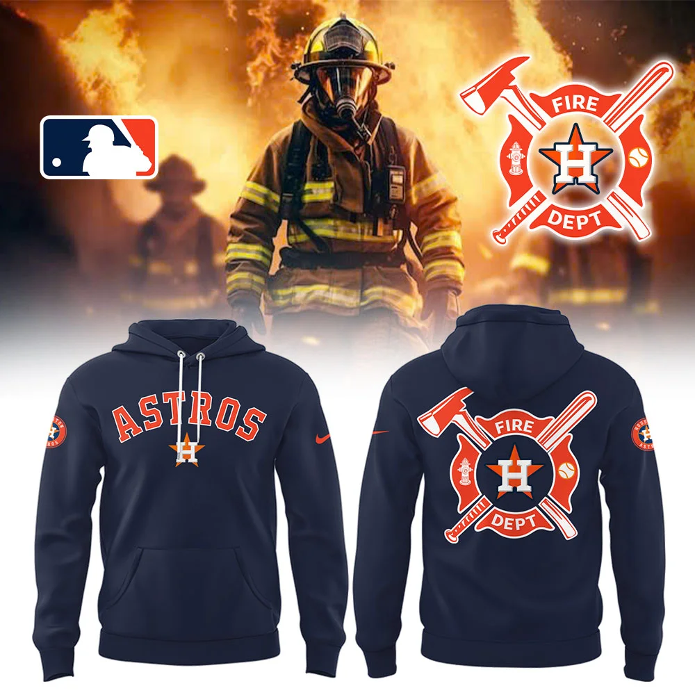 Astros x Firefighter Appreciation Night Hoodie Baseball Coach Gift Ideas