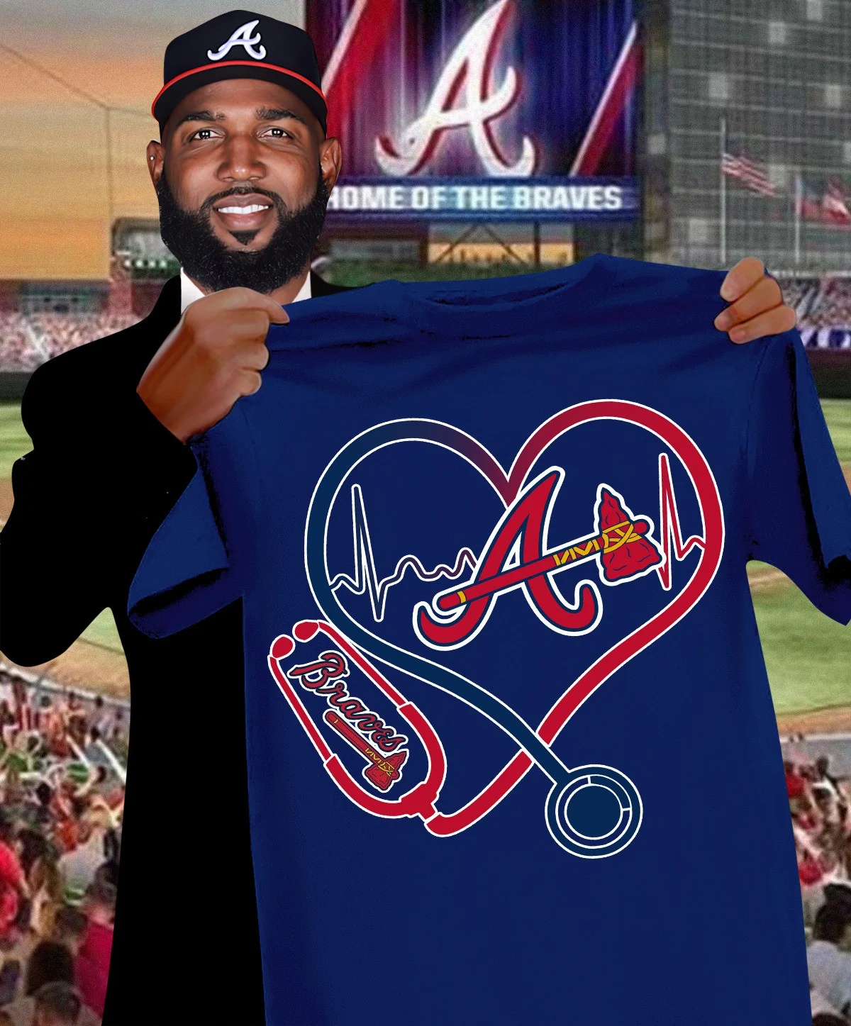 Atlanta Braves Nurses Night T-Shirt Honor Nurses Day