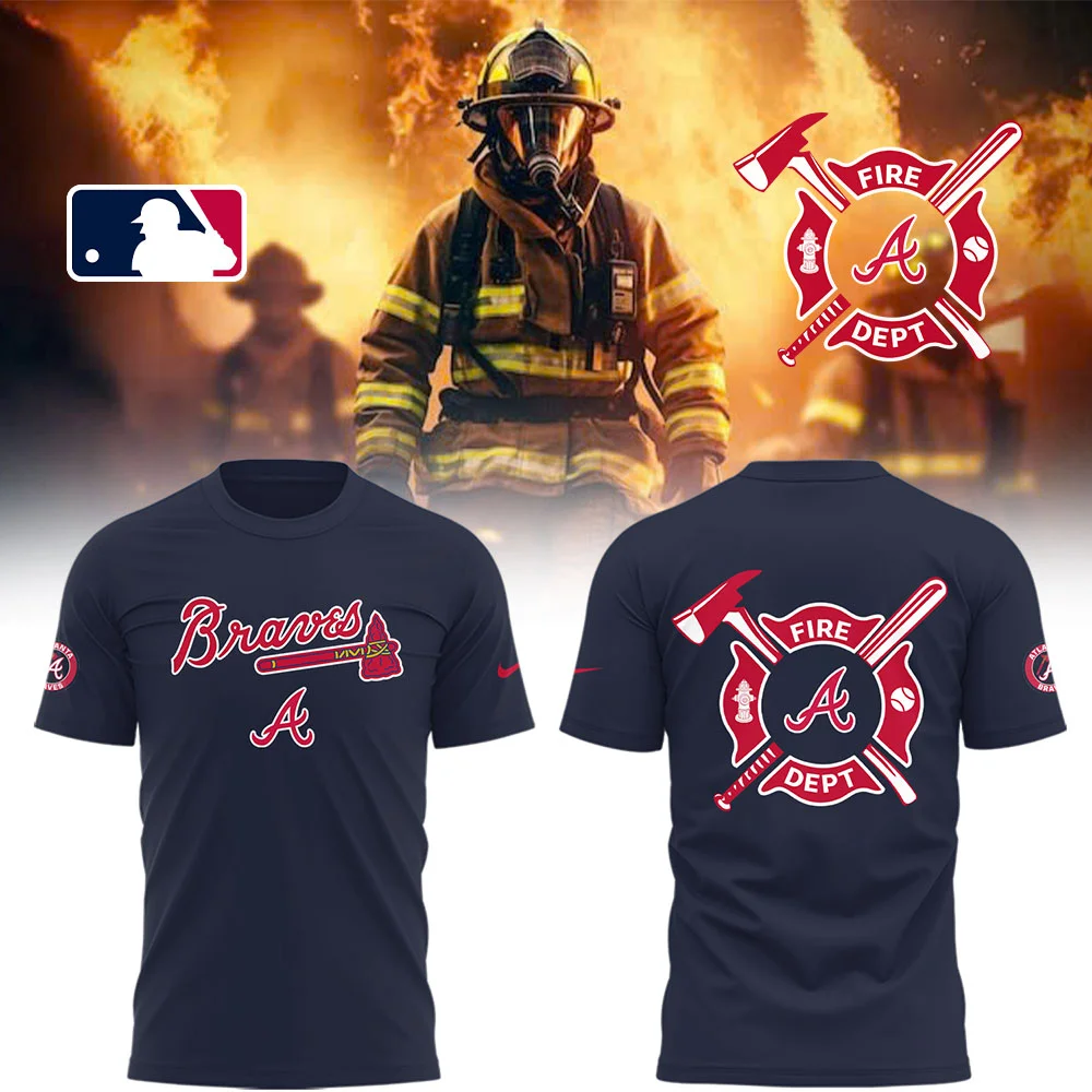 Atlanta Braves x Firefighter Appreciation Night T-Shirt