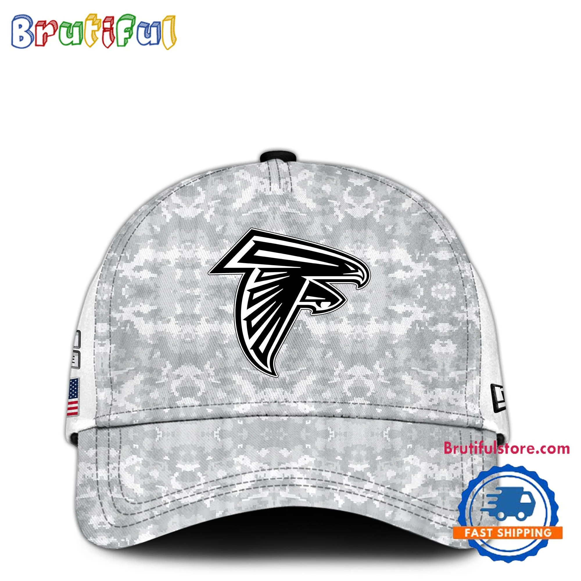 Atlanta Falcons Camo 2024 Salute to Service Club Veterans Limited Baseball Cap