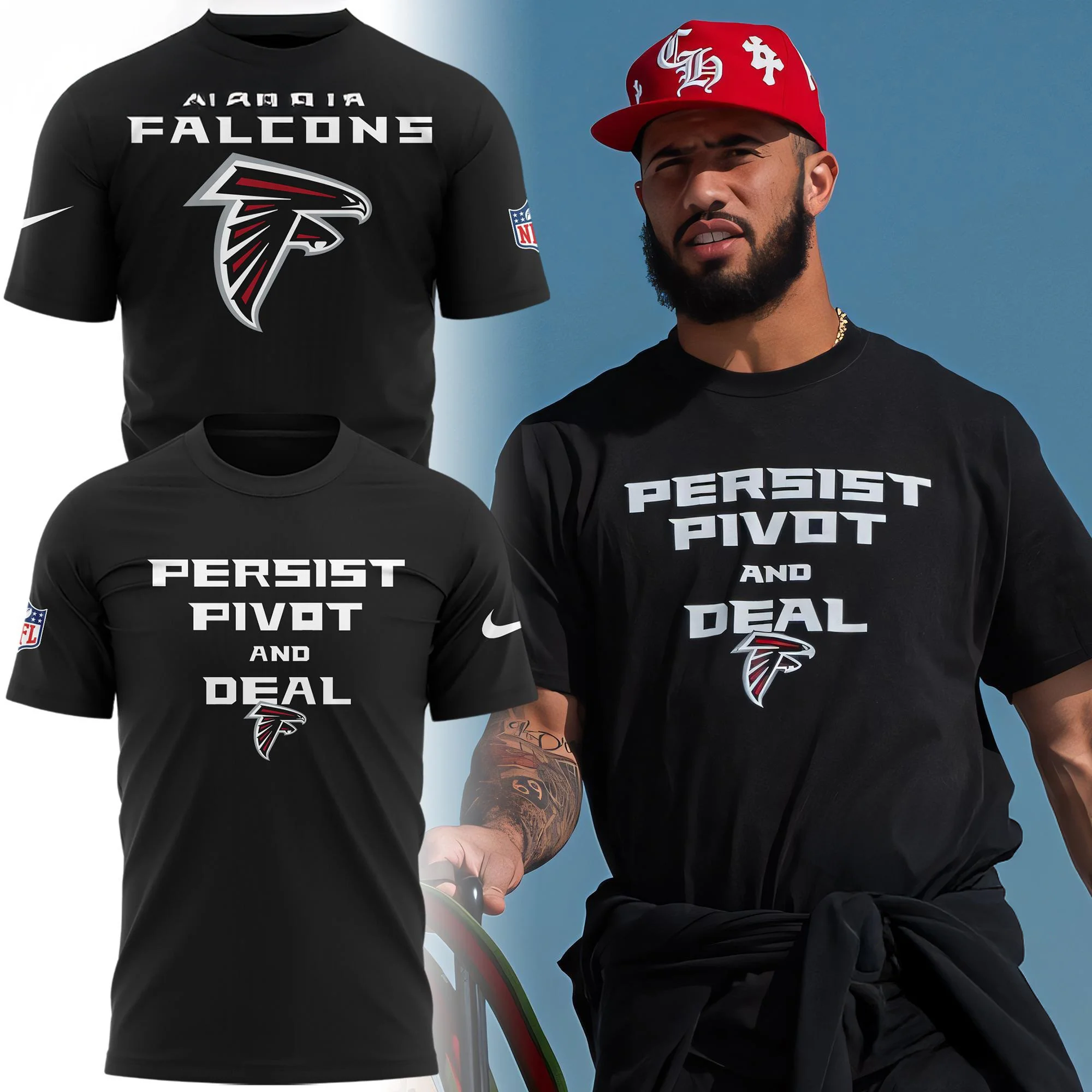 Atlanta Falcons Football Team Persist Pivot And Deal T-Shirt Football