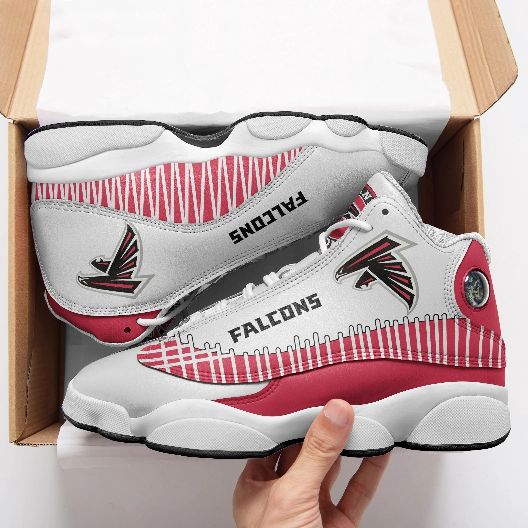 Atlanta Falcons NFL AJ13 Sneakers Shoes For Men And Women 4