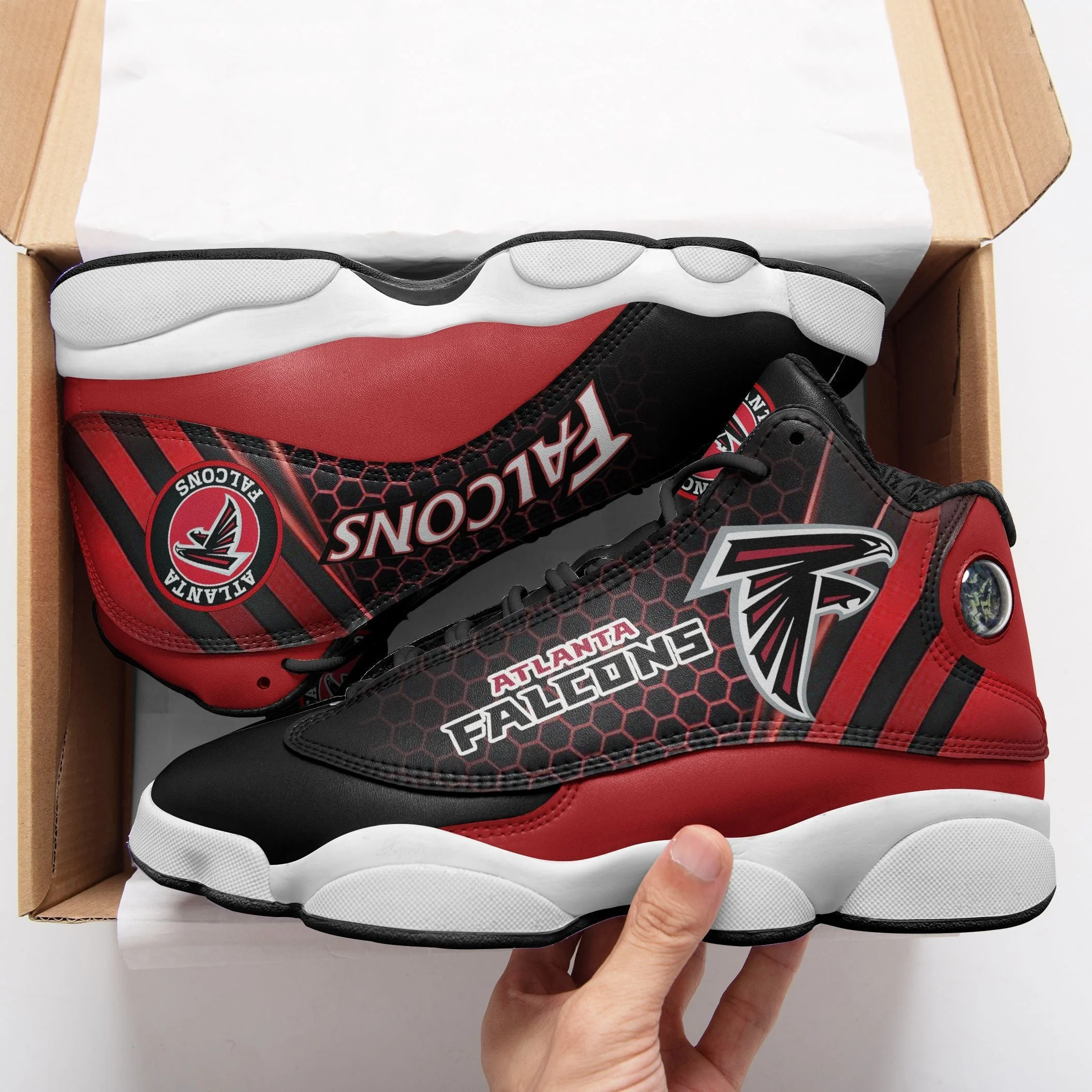 Atlanta Falcons NFL AJ13 Sneakers Shoes For Men And Women 3