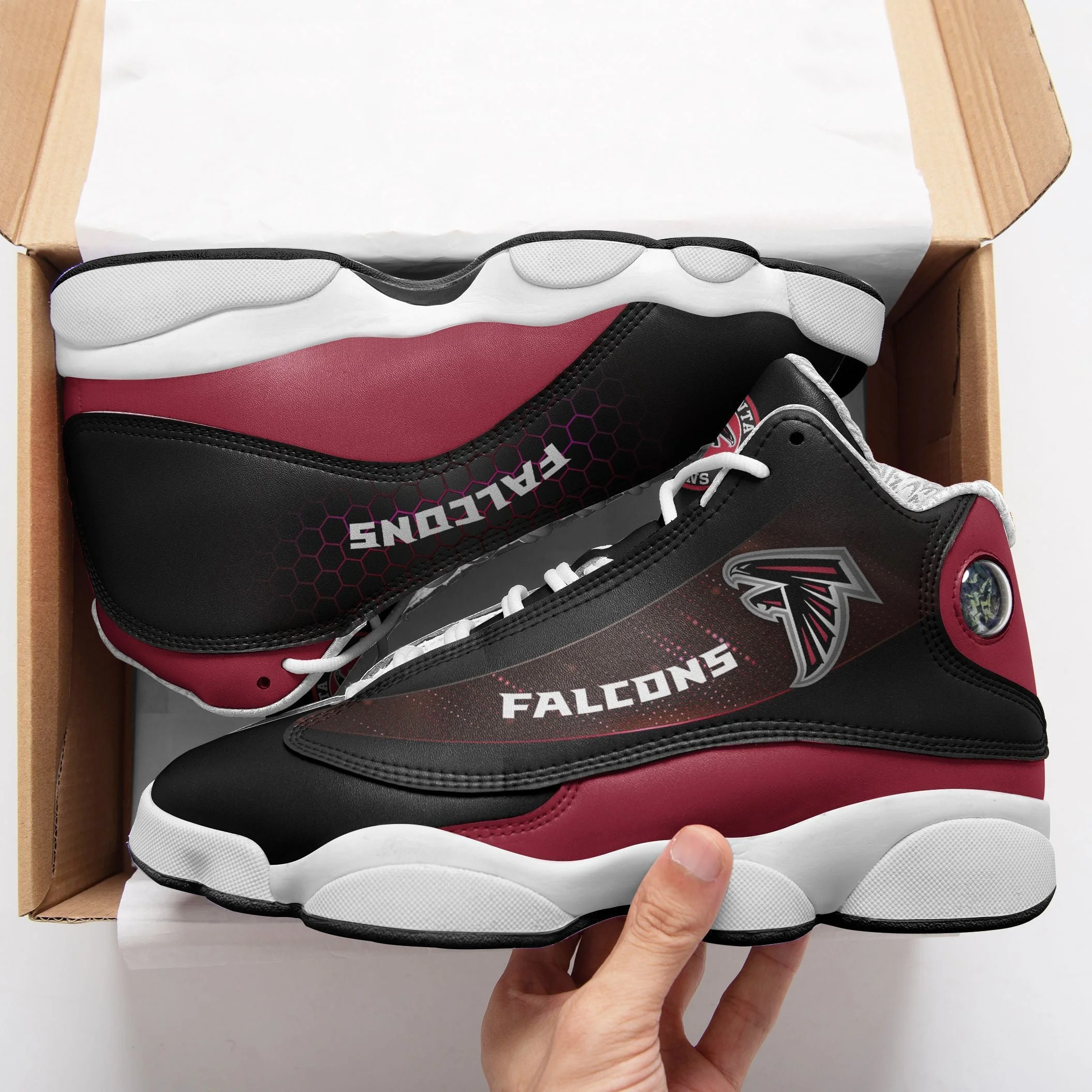 Atlanta Falcons NFL AJ13 Sneakers Shoes For Men And Women 18