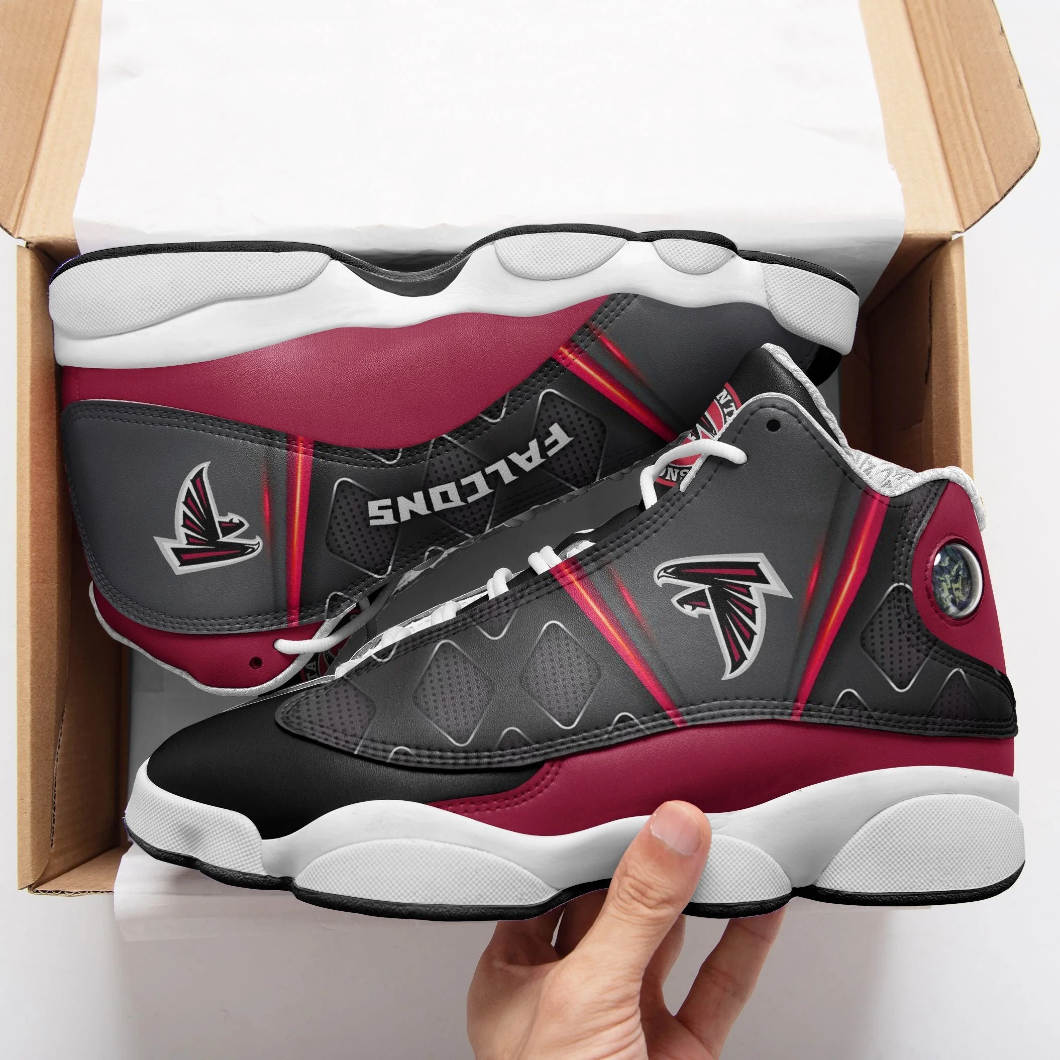 Atlanta Falcons NFL AJ13 Sneakers Shoes For Men And Women 8