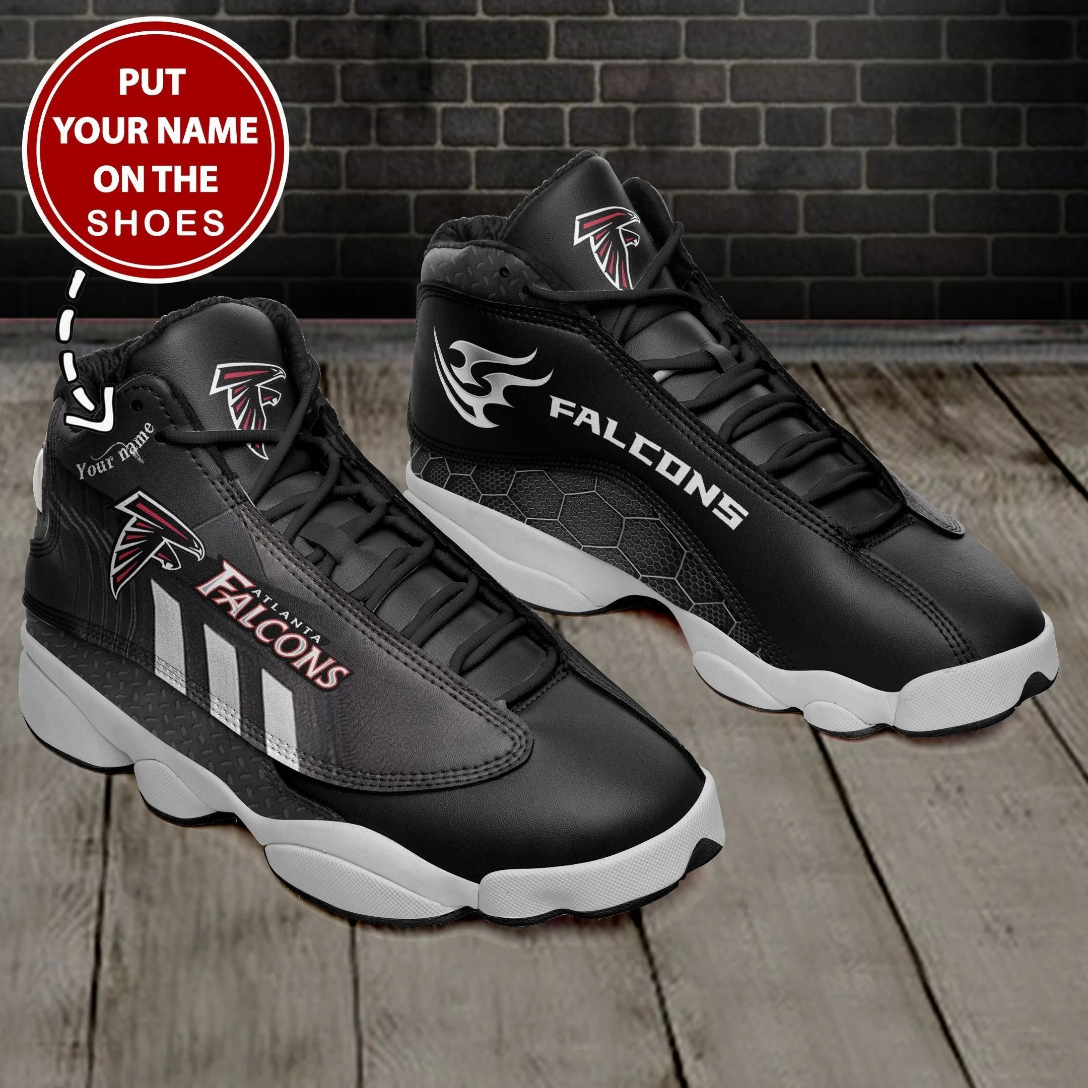 Atlanta Falcons NFL AJ13 Sneakers Shoes For Men And Women 17