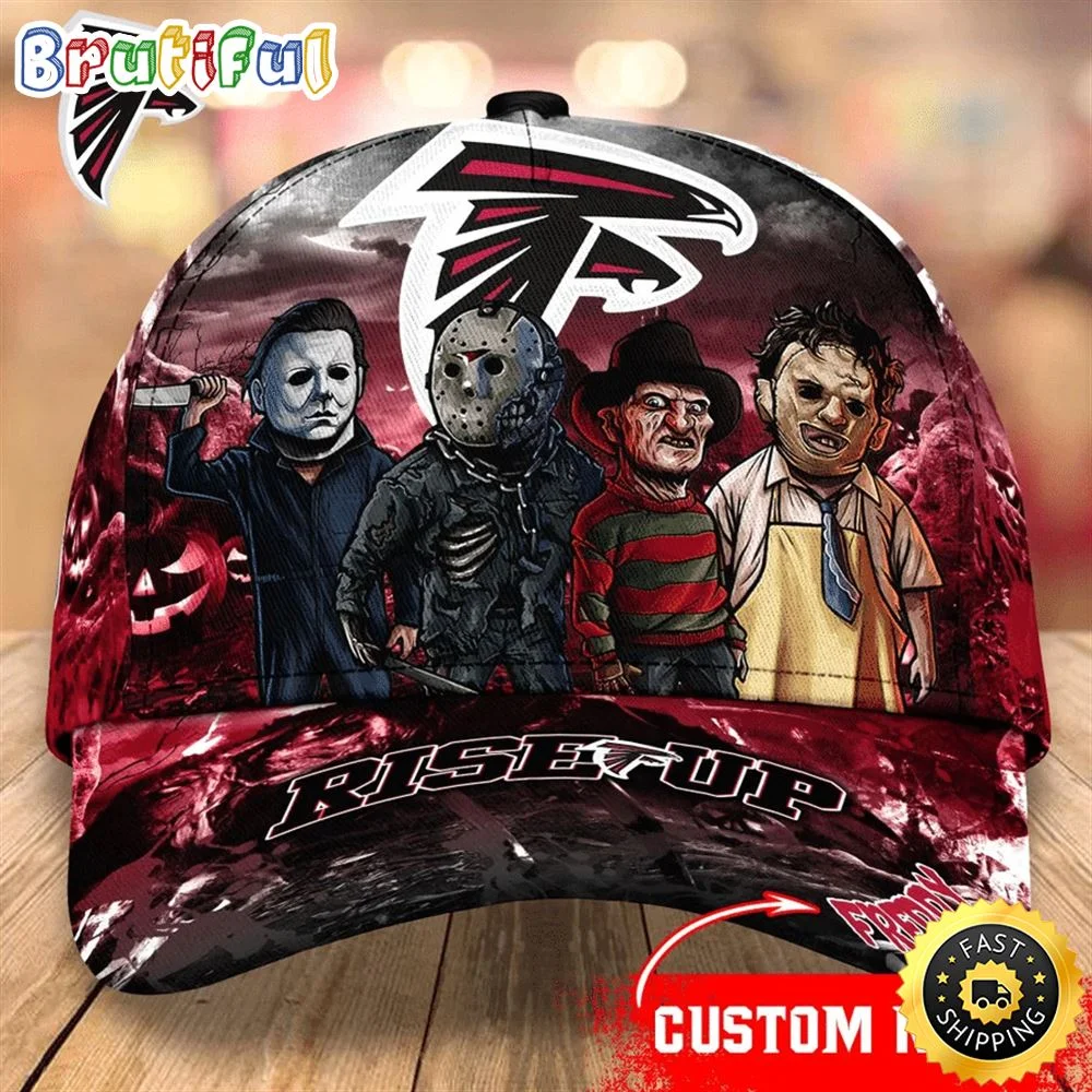 Atlanta Falcons Nfl Personalized Trending Cap Mixed Horror Movie Characters