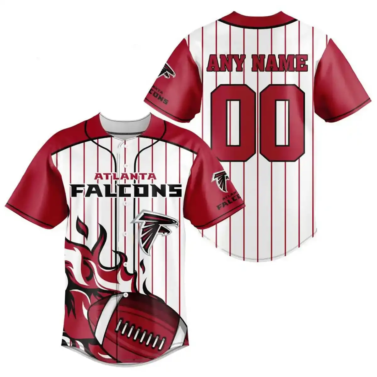 Atlanta Falcons Personalized Baseball Jersey 729