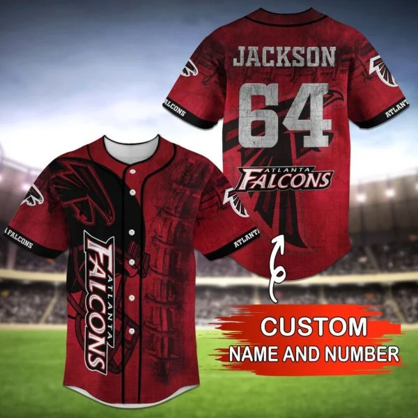 Atlanta Falcons Personalized Baseball Jersey 82