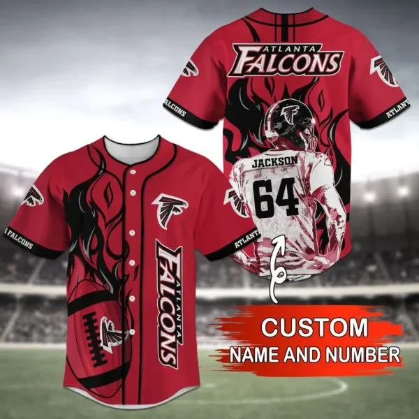 Atlanta Falcons Personalized Baseball Jersey 39