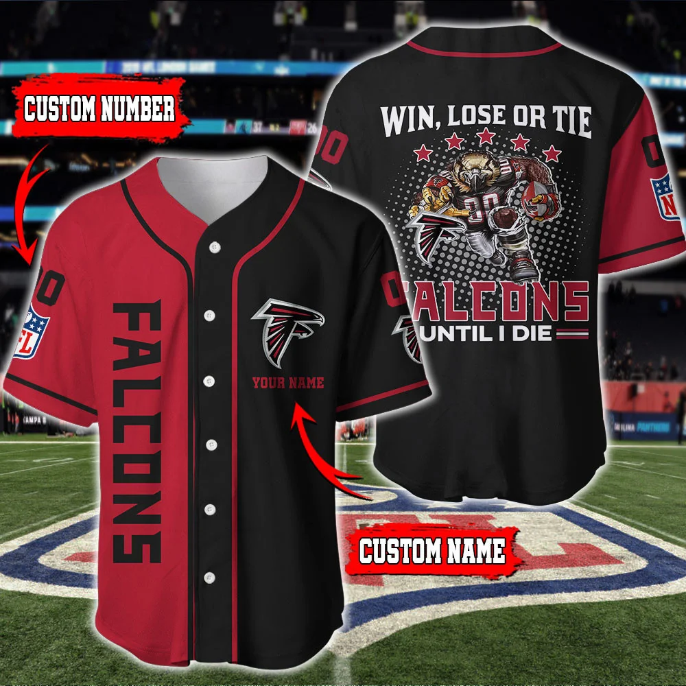 Atlanta Falcons Personalized Baseball Jersey 563
