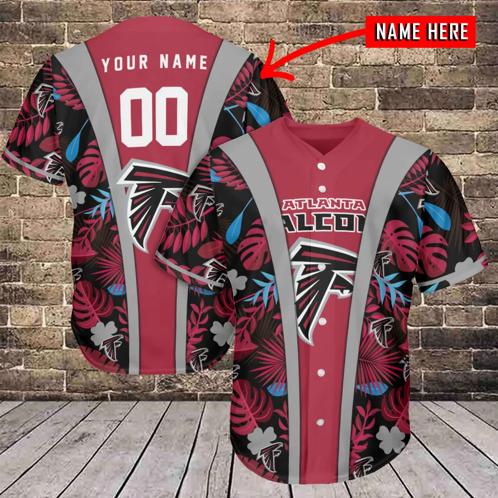Atlanta Falcons Personalized Baseball Jersey 605